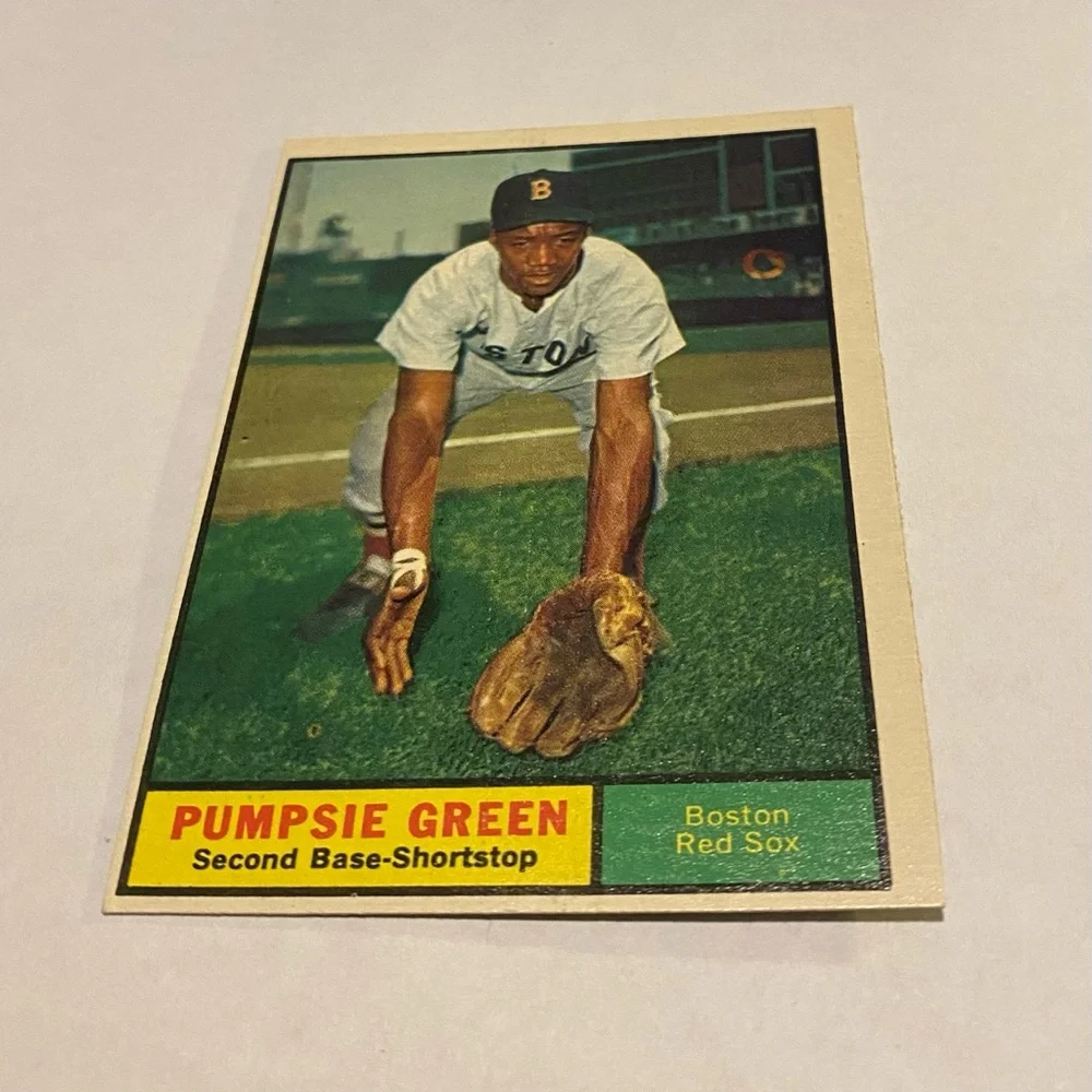 1961 Topps Baseball card pumpsie green